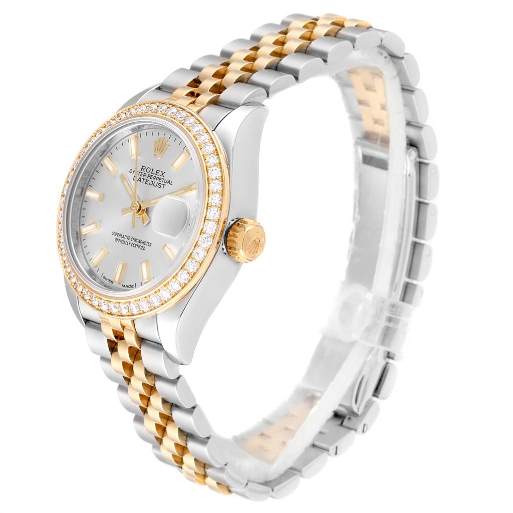 Rolex Lady-Datejust 28mm 279383RBR Silver Dial Yellow Rolesor Oyster Bracelet - Image 2