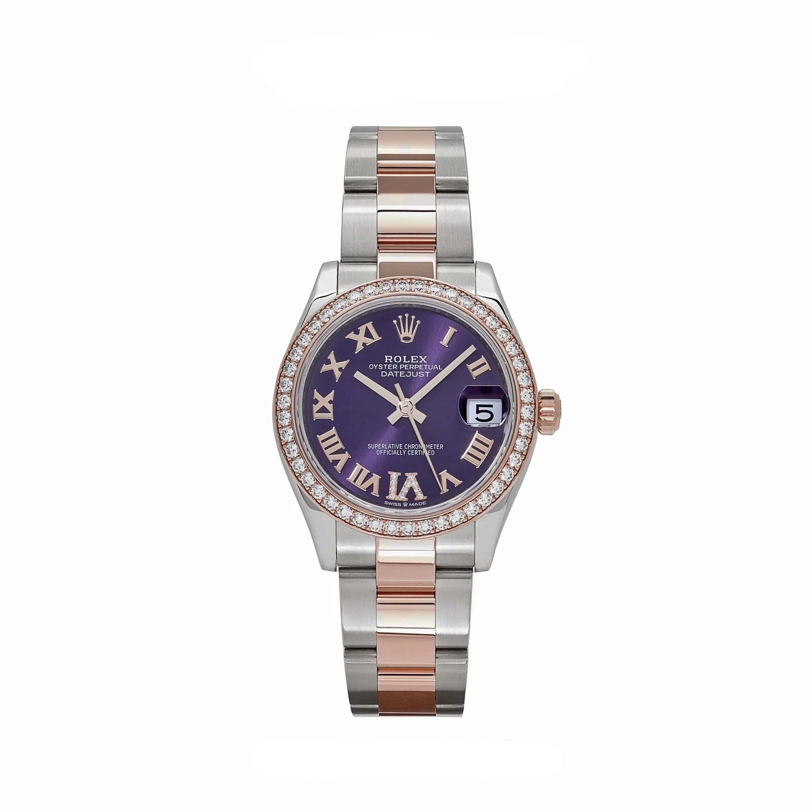 Rolex Datejust m278381-0015/0016 Aubergine Roman Dial 31mm Oyster Bracelet - Image 10
