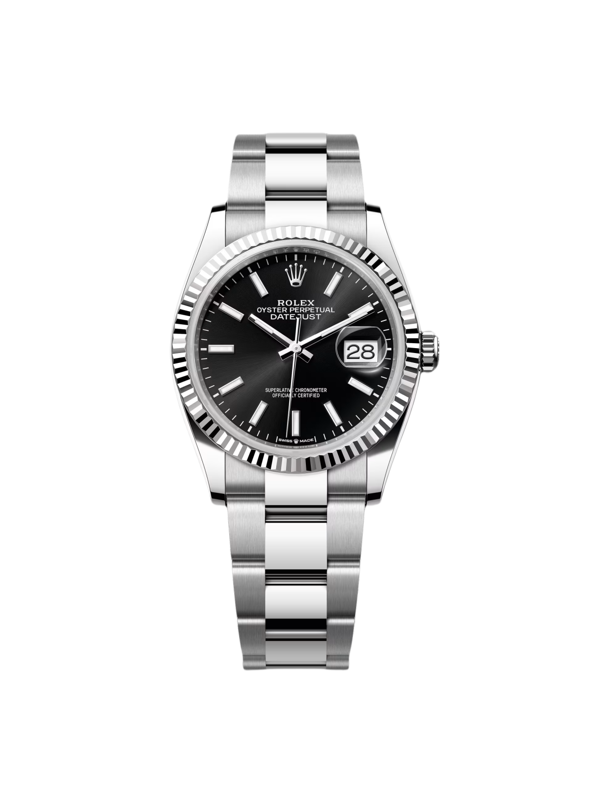 Rolex Datejust 36mm 126234 Black Index Jubilee Stainless Steel Mens Watch - Image 2