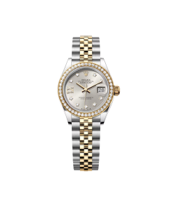 Rolex Lady-Datejust 28mm 279383RBR Silver Diamond Dial Yellow Rolesor Oyster Bracelet