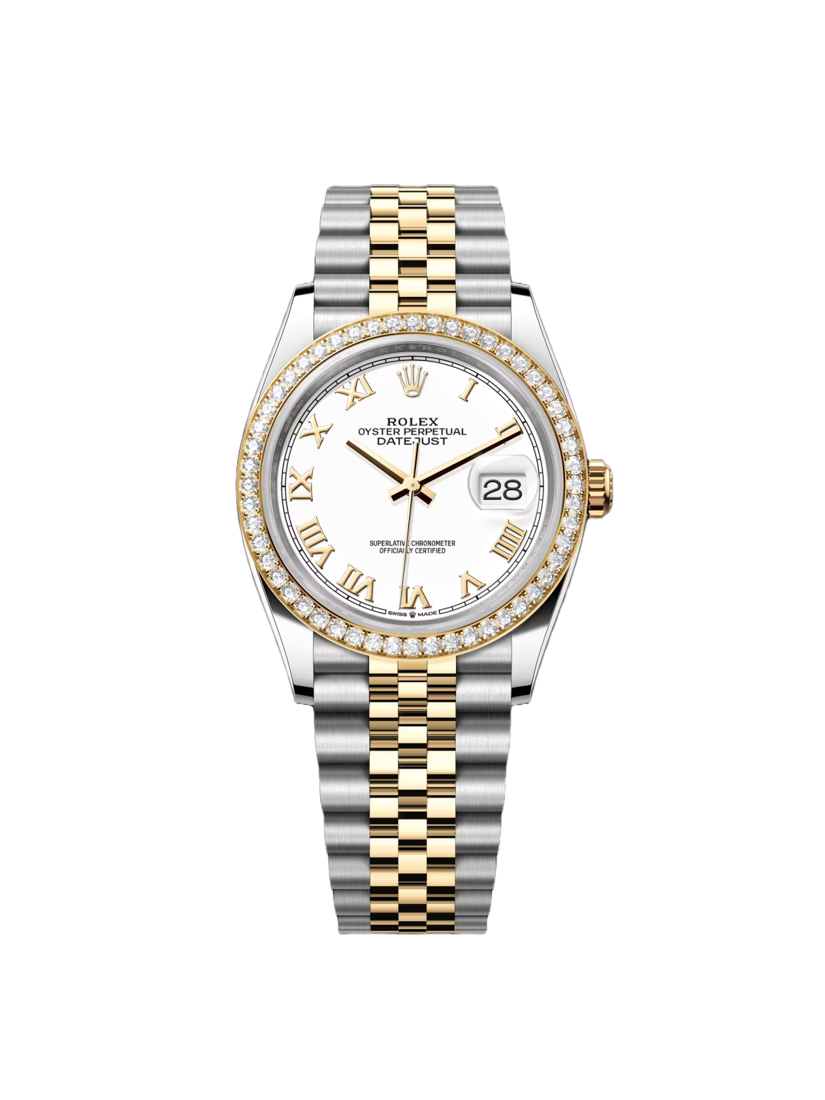 Rolex Datejust 36mm 126283 White Dial Jubilee Bracelet Watch