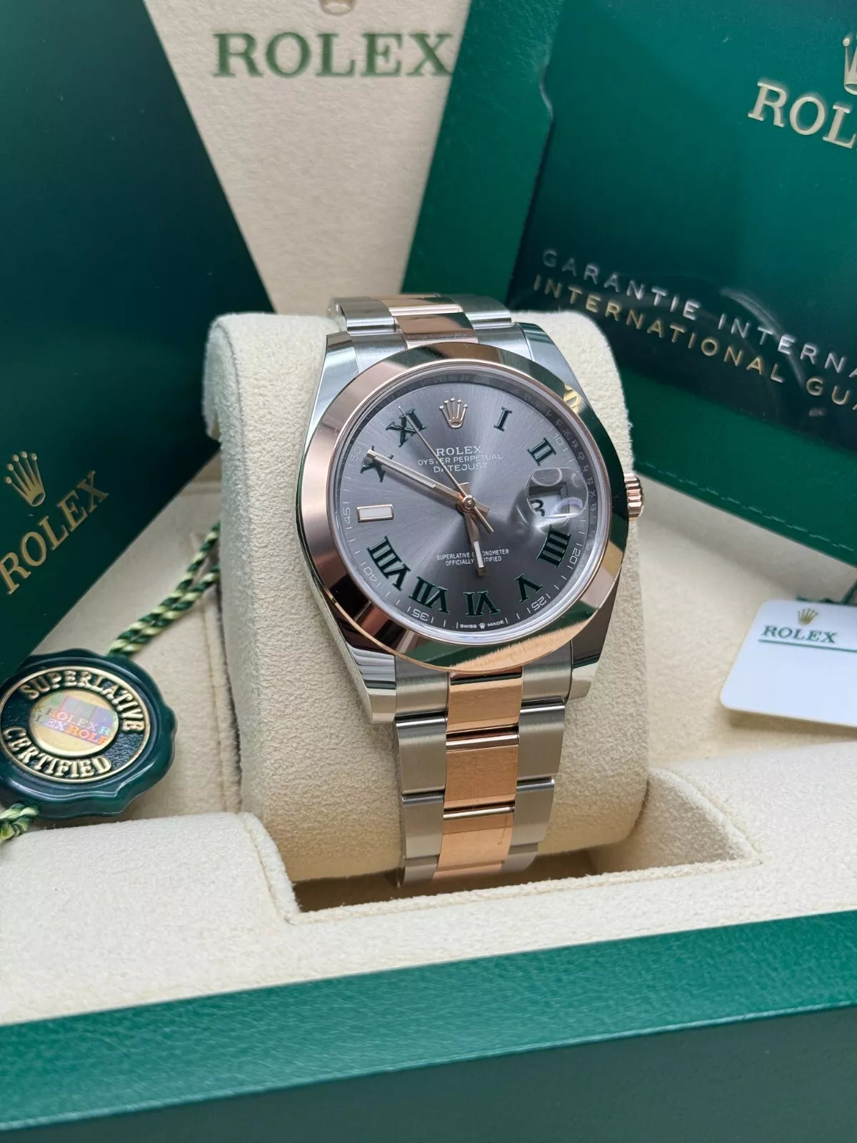 Rolex Datejust 41mm 126301 Sundust Slate Roman Dial Oyster Bracelet - Image 9