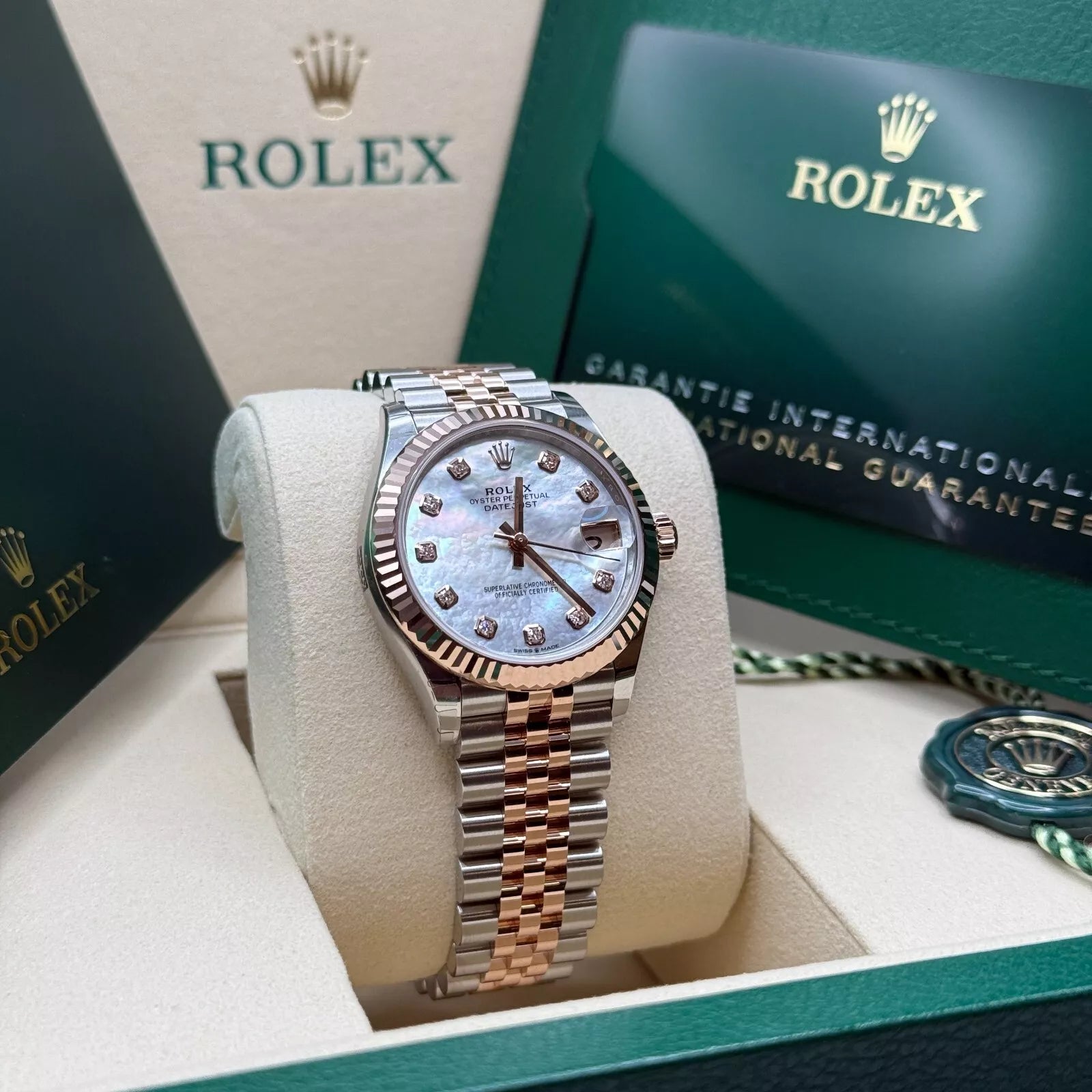 Rolex Datejust m278271-0025/0026 White Mother-of-Pearl 31mm Dial Oyster Bracelet Watch - Image 14