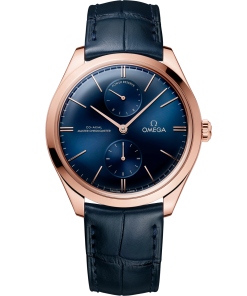 Omega De Ville Trésor 40mm Blue Dial Sedna�?18k Rose Gold Strap 435.53.40.22.03.001