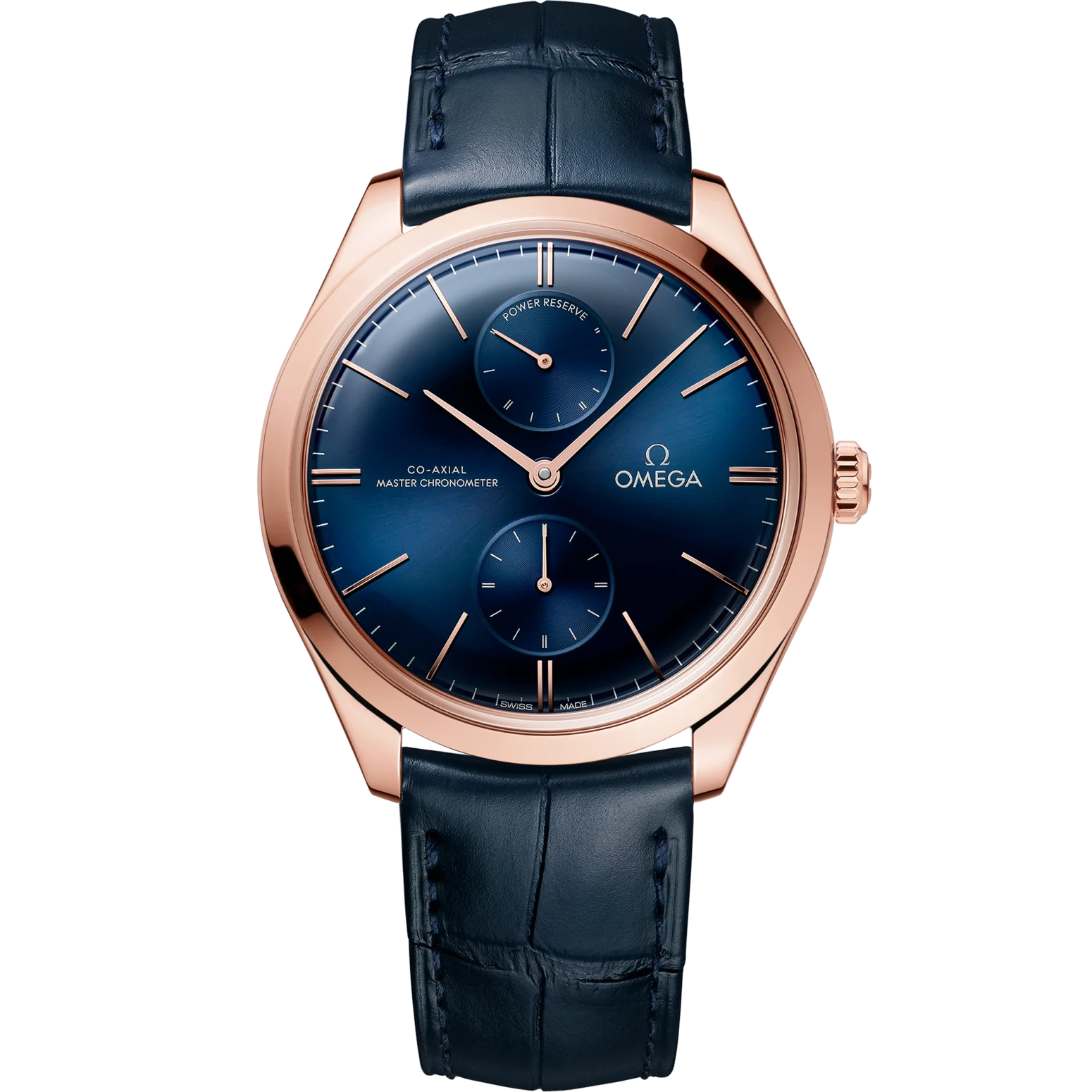 Omega De Ville Trésor 40mm Blue Dial Sedna�?18k Rose Gold Strap 435.53.40.22.03.001