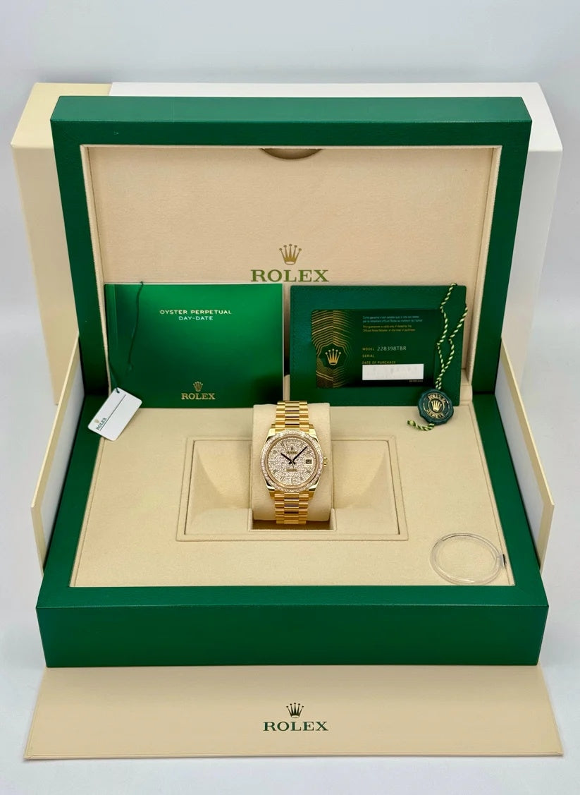 Rolex Day-Date 40mm 228398TBR-0036 Diamond Paved Dial President Watch - Image 5