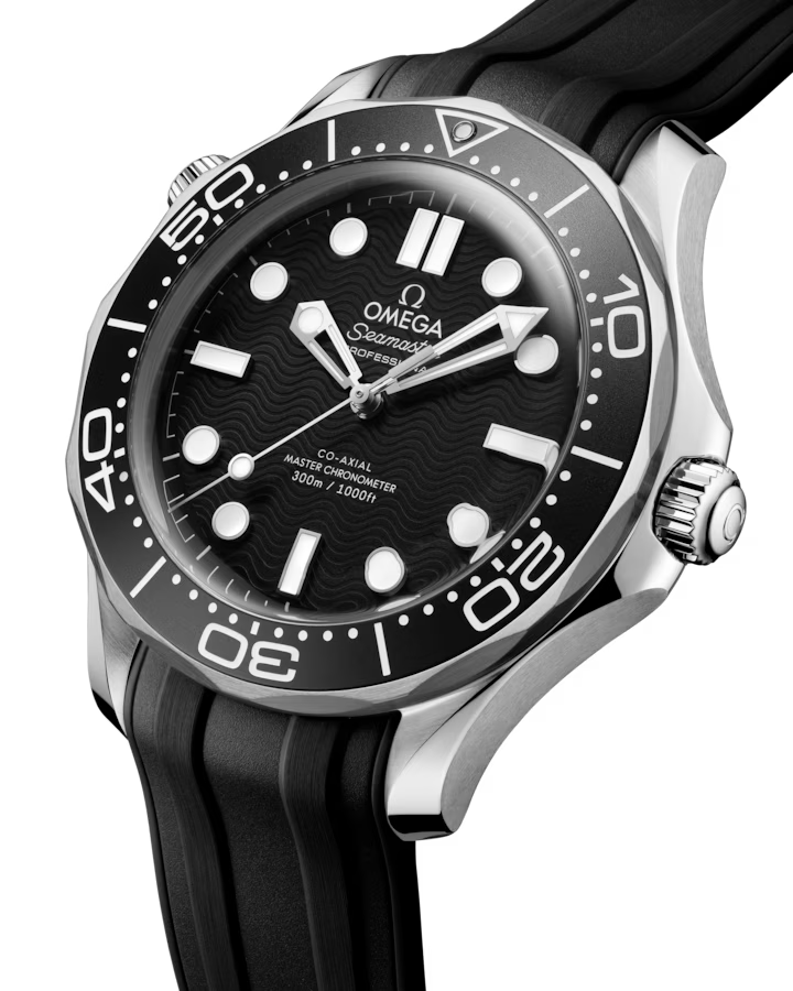 Omega Seamaster Diver 300M Black Rubber Strap Men's Watch 42mm 210.32.42.20.01.003 - Image 2