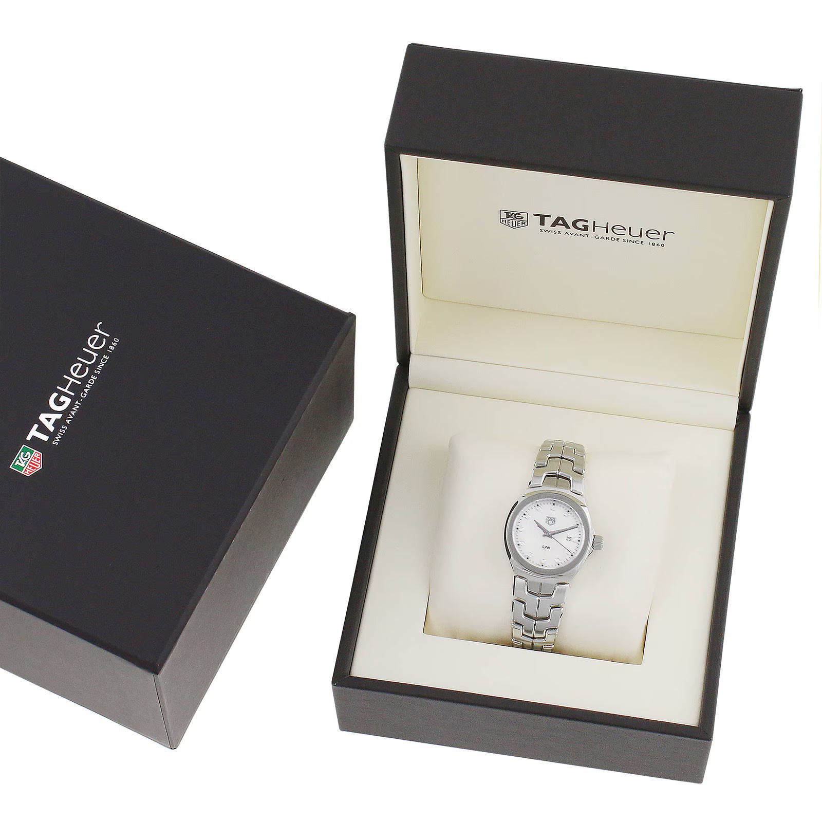 TAG Heuer Link Date Quartz Date Mother Of Pearl 32mm Ladies Watch WBC1312.BA0600 - Image 4