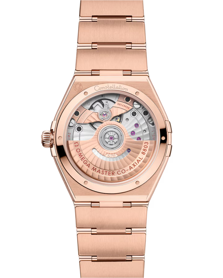 Omega Constellation 34mm Red Dial with Diamonds Sedna�?18k Rose Gold Bracelet 131.55.34.20.61.001 - Image 2