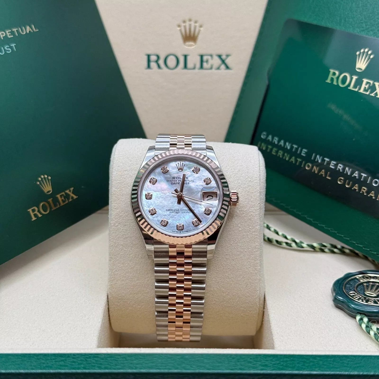 Rolex Datejust m278271-0025/0026 White Mother-of-Pearl 31mm Dial Oyster Bracelet Watch - Image 15